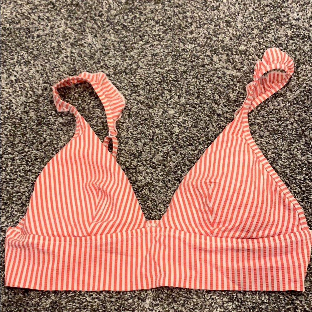 striped aerie bikini top